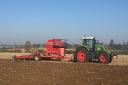 Planting winter wheat this autumn at Brian Barker's farm, near Stowmarket Picture: BRIAN BARKER