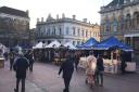 Ipswich market on the Cornhill. Picture: ROSS HALLS