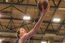 Maya Price makes a reverse layup against Northamptonshire. Picture: PAVEL KRICKA