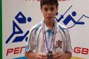 Elliot Gladwell with his gold medal from the British Modern Biathlon Championships in Solihull. Picture: CONTRIBUTED
