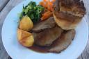 Restaurant review: The Cretingham Bell. Roast beef with Yorkshire pudding, roast potatoes and vegetables. Picture: Archant/Amy Gallivan
