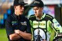 Ipswich Witches team manager Ritchie Hawkins (left) and skipper Danny King are heading to Belle Vue tonight. Picture: STEVE WALLER