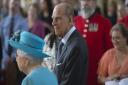 Queen Elizabeth II and the Duke of Edinburgh attending commemorations for the centenary of the bombing of Upper North Street School during the First World War at All Saints Church in Tower Hamlets, London. Picture: DANIEL-LEAL OLIVAS/PA WIRE