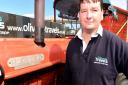 Olly Rofix, who is taking on an epic tractor journey the length of Britain in his tractor