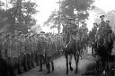 King George V inspects the 29th Division in March, 1915