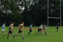 Bury St Edmunds take on Stowmarket in the Suffolk YFC rugby competition, held at Framlingham College.
