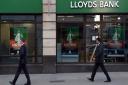 File photo dated 28/10/14 of a branch of Lloyds Bank in the City of London, as the taxpayers' stake in Lloyds Banking Group has fallen to below 16% after the Government sold off another tranche of shares. PRESS ASSOCIATION Photo. Issue date: Thursday July
