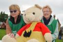 Thomas A Beckett Church Fete, Ramsey, (l-r) Helen Wagstaffe, and Ann Murphy, with their teddy fundraising for Ramsey Macmillan