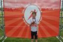 Ashton Norman, 9, completed a 5k inflatable run and raised ?514 for Great Ormond Street Hospital.