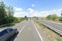 A 76-year-old man has been taken to hospital after a crash on the A14 near Stowmarket this morning