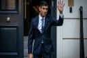 Rishi Sunak departs Conservative party HQ in Westminster, London, after it was announced he will become the new leader of the Conservative party after rival Penny Mordaunt dropped out.