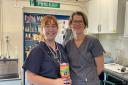 Megan Harris and Clare Barstow, from Melton Veterinary Practice.