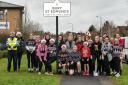 More than 30 joggers took part in the 'Jinglebell Jog' charity fundraiser
