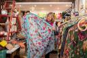 Rachael Rogers with the gorgeous Powell Craft nightwear at The Boutique in Lavenham