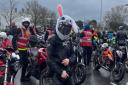 Around 30 bunny bikers delivered Easter Eggs to Colchester and Ipswich Hospitals.