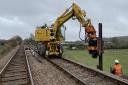 Work has been taking place to strengthen the embankment to the north of Martlesham