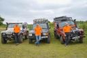 The Suffolk Land Rover Owners Club was back at Trinity Park this year to the delight of crowds. L-R:  Treasurer and organiser Matt Hurst, Chair Jeremy Carr and show manager Pat Corps. Image: Charlotte Bond
