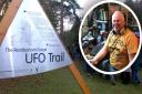 Tony Buckingham (inset) and the Rendlesham Forest UFO Trail