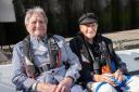 Ramsholt harbour master George Collins, right, with his brother Billy on a boat trip in September after he left hospital following a stroke
