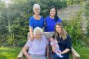 Betty Branch alongside her daughter, Patricia Frost, her granddaughter Maria Merchant, her great granddaughter Lauren Merchant and her new baby boy Louis