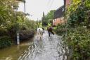 Storm Babet turned roads into streams in Debenham