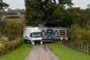 A lorry was stuck blocking Aspall Road in Debenham for eight hours.