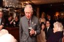 A flashback to the then Prince Charles chatting to pub regulars at the White Horse in 2016.