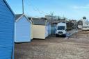 Beach huts in Felixstowe have been damaged (file photo)