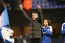 Kieran McKenna acknowledges supporters following Ipswich Town's 3-1 home win against Millwall.