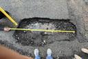 A pothole that is nearly two metres wide has been causing drivers grief in Linstead