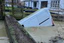 A van was washed away in Sible Hedingham during Storm Henk