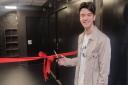 Former Farlingaye student turned actor Milo Parker opened the new drama studio.