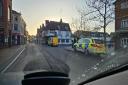 There is a police presence in the centre of Ipswich this morning