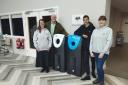Tyler Thompson launched the campaign to place recycling bins both inside and outside at the Mildenhall Hub