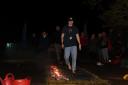 Participants are dared to walk over fire, glass and Lego to raise money for the charity