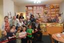 Mayor Terence Carter was joined by local nursery children and residents to open the sweet shop