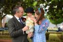The Suffolk Show's deputy director Brian Barker with his wife, Aimee, and their little girl, Alice. Image: Charlotte Bond