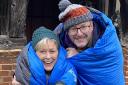 Tim and Christine are sleeping out to help out the Surviving Winter Appeal