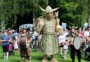 A giant Viking at the Weird Wood 2024