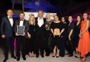 Left to right: Dave Gibbons (sponsor), Thomas Hoddy, Natalie Douglas, Bill Jordan, Deb Jordan, Lorraine Findlay, Kelly Lovick, Amy Plows, Sophie Coles, Lydia Bentley