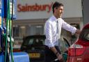 Rishi Sunak at a Sainsbury's in south London for a photo shoot to accompany the release of the spring statement.