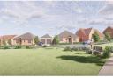 A visual impression of the scheme earmarked for land to the north of Chapel Road in Wrentham.