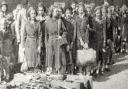 Evacuees at Lowestoft Rail Station in 1940.