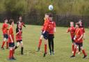 Action from the North Suffolk Schools ALT Year 6 Boys Football Championships. Grove vs Red Oak. Picture: Mick Howes