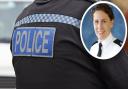 Acting chief superintendent of Suffolk Police Jane Topping (inset) said knife crime is a 