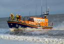 The Aldeburgh all-weather lifeboat was called to rescue to swimmers who had been swept out to sea