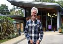 Griff Rhys Jones at East Anglia's Children Hospice Treehouse in Ipswich