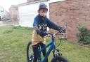 Jack Johnson, 10 from Brantham, will be cycling 100 miles over the next month to raise money for guide dogs