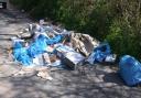 An example of fly-tipping in Brantham.