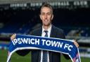New Ipswich Town manager Kieran McKenna pictured at Portman Road on his first day in the job